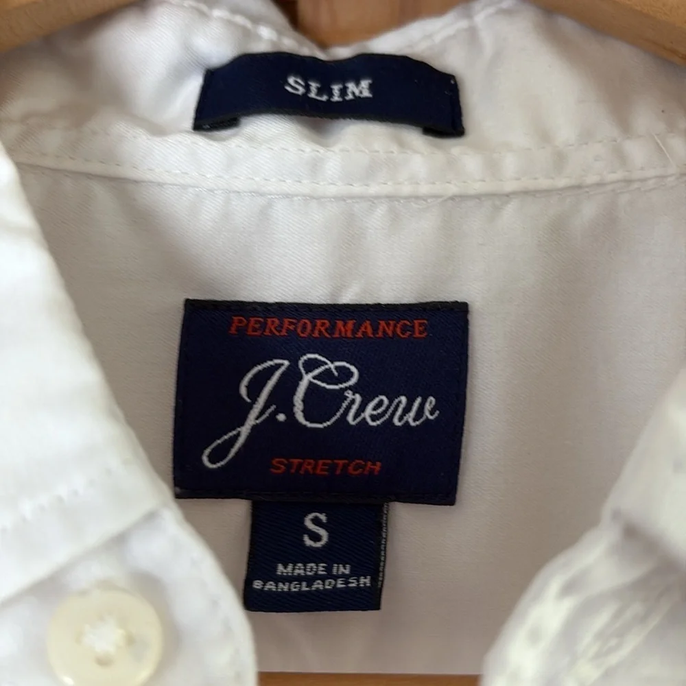 J Crew Slim Performance Stretch Twill Shirt S